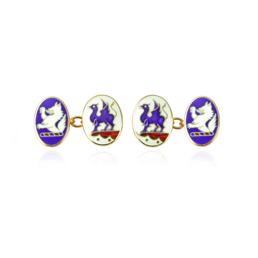 The King's Beasts Limited Edition Gold Coronation Cufflinks