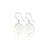 Enamelled Sterling Silver Rue Earrings