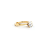 Diamond & Gold Solitaire Ring