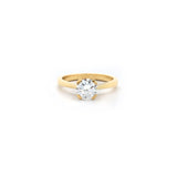 Diamond & Gold Solitaire Ring