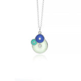 Triple Enamel Diamond Diatom Pendant