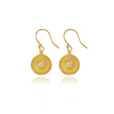 18ct Gold Plated Diatom Earrings