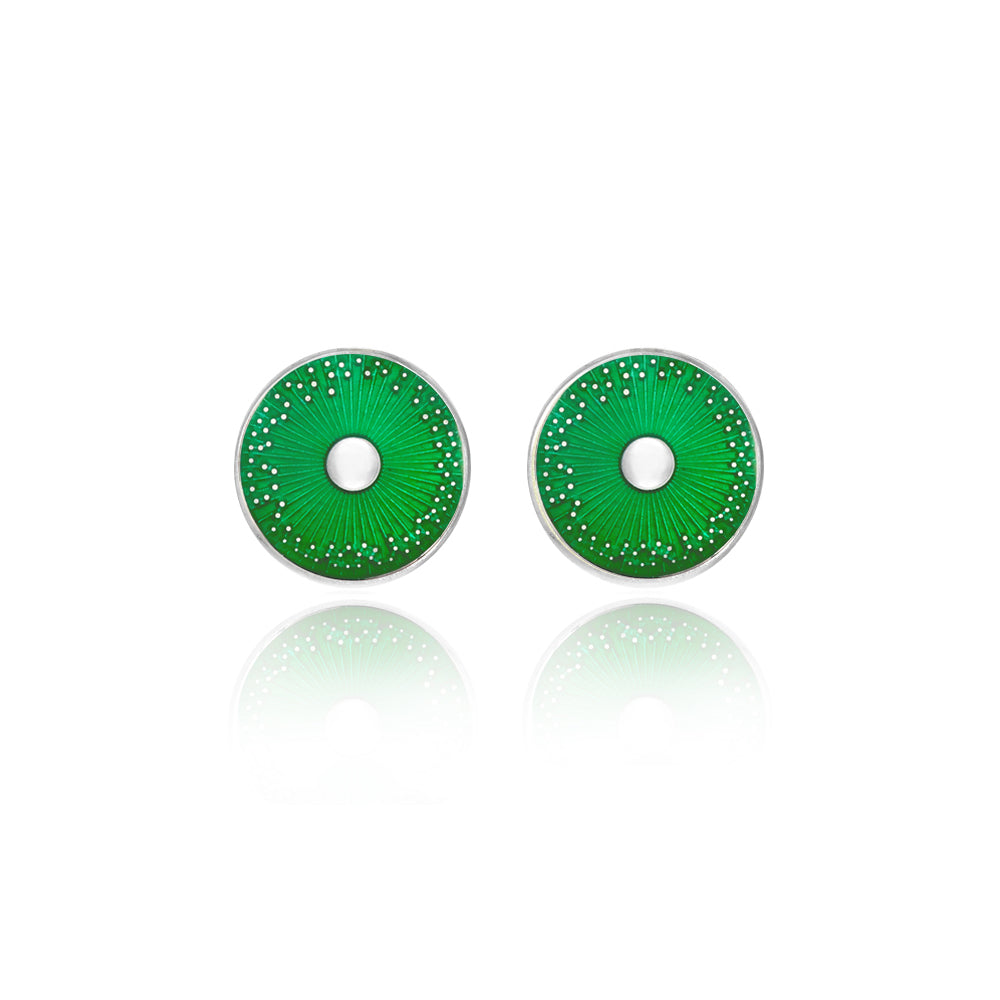 Enamelled Diatom Cufflinks