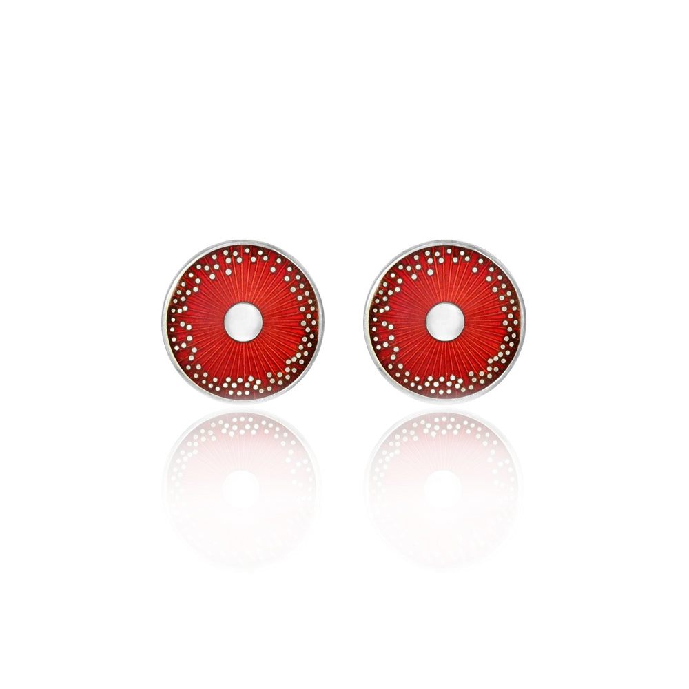 Enamelled Diatom Cufflinks