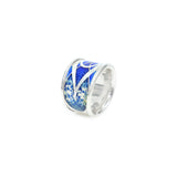Enamel Abstract Moth Ring