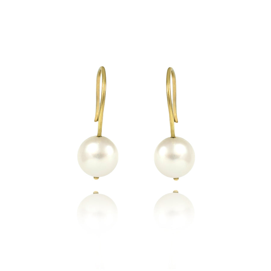 Gold Akoya South Sea Pearl Earrings