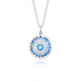 Rarity Graduated Blue Cornflower Necklace