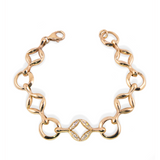 Gold & Diamond Infinity Hydrangea Bracelet