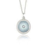 Diamond Diatom Eternity Pendant