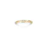 Curved Eternity Diamond Gold Ring
