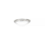 Curved Eternity Diamond Platinum Ring