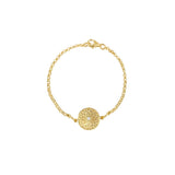 Diamond Gold Dahlia Bracelet