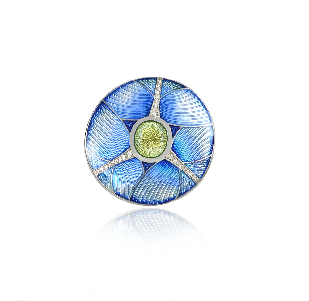 Diamond Enamelled Moon Moth Brooch – Fiona Rae Jewellery
