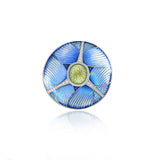 Diamond Enamelled Moon Moth Brooch
