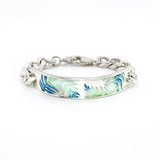 Fern Enamel Identity Bracelet