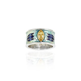 Enamel Yellow Diamond Tulip Ring