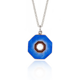 Enamelled Guilloché Blue & Red Limited Edition Pendant