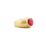 Dome Ruby Gold Ring
