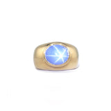 Dome Star Sapphire Gold Ring