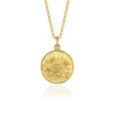Gold Dandelion Clock Pendant