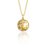 Gold Gingko Leaf Pendant