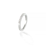 Half Eternity Diamond Platinum Ring