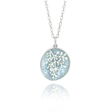 Enamelled Sterling Silver Rue Large Pendants