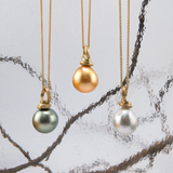 Rare South Sea Pistachio 18ct Gold Pendant