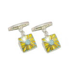 Square Flower Cufflinks