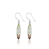 Enamelled Long Pinecone Dusk Pink Earrings Limited Edition