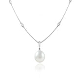 Diamond & Pearl Necklace