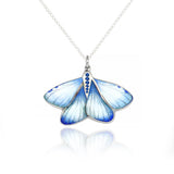 Rarity Blue Sapphire Moth Necklace