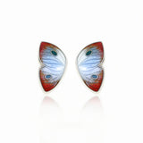 Enamelled Butterfly Earrings