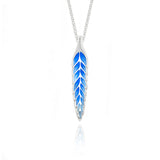 Wheatsheaf Bright Blue Enamel Pendant