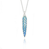 Wheatsheaf Pale Blue Enamel Pendant