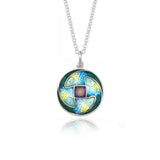 Sea Green Fish Enamel Pendant One-off