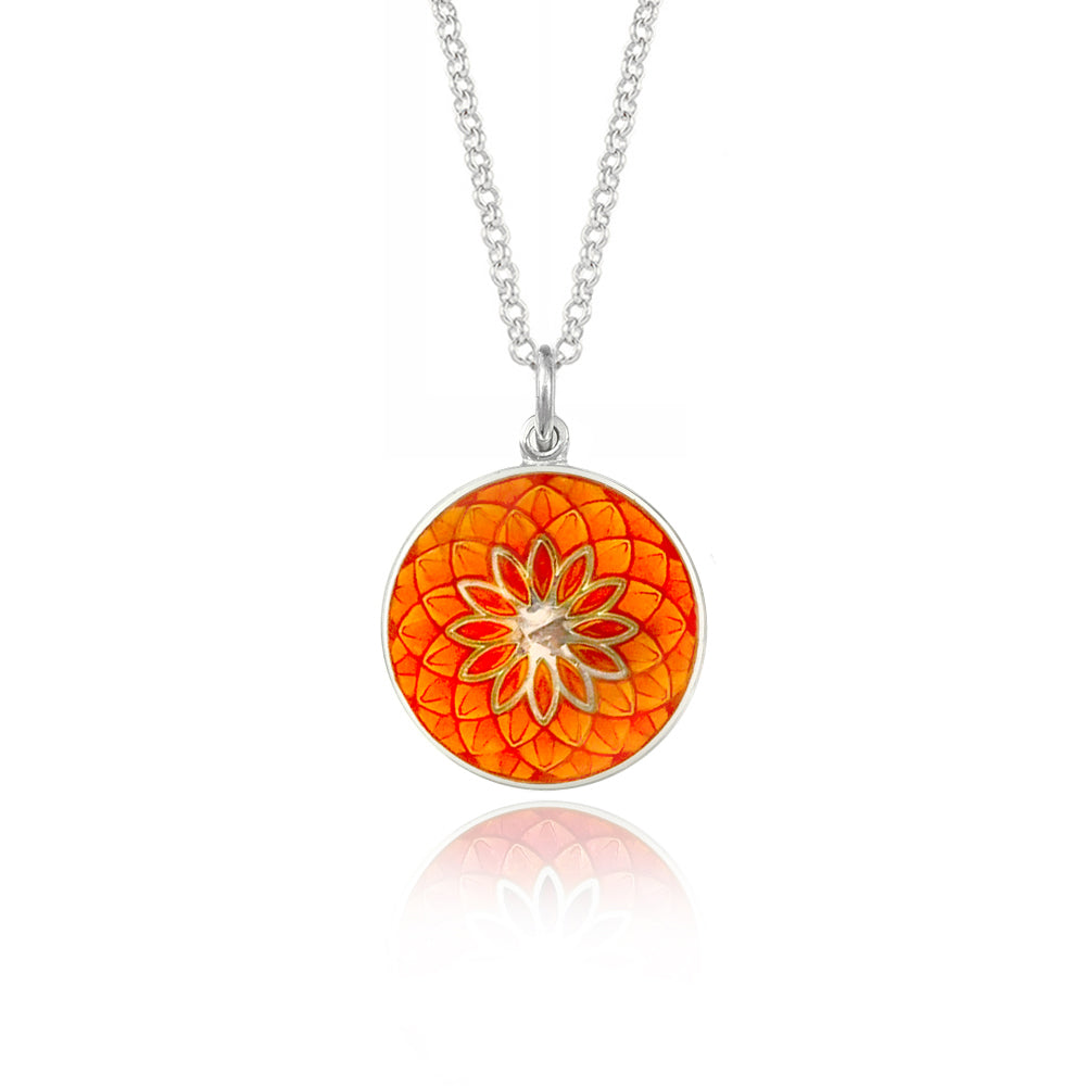 Enamelled Dahlia Necklaces