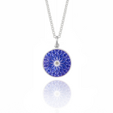 Purple Diamond Dahlia Pendant