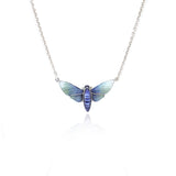 Rarity Moth Necklace Purple