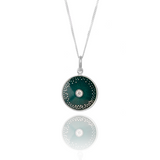 Racing Green Diamond Diatom Pendant