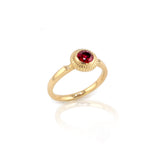 Ruby & Gold Amanita Ring