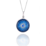 One-off Sapphire Diatom Pendant