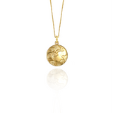 Gold Gingko Leaf Small Pendant