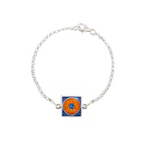 Enamel Eclipse Bracelet Orange & Blue