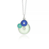 Triple Enamel Diamond Diatom Pendant