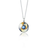 Enamel Feather Pendant