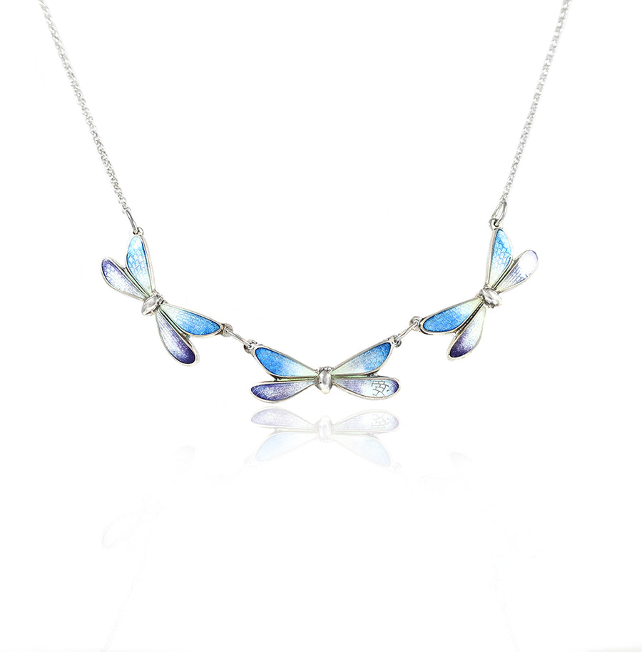 Dragonfly Blue & Purple Rarity Necklace