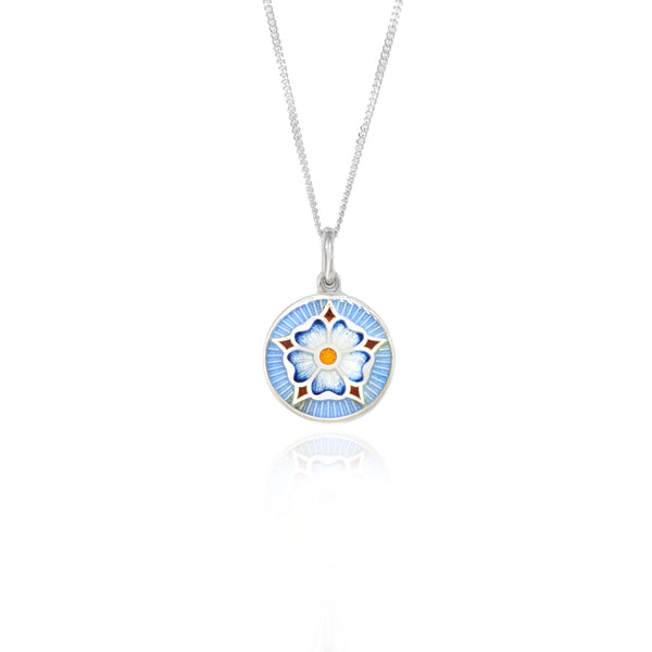 Rarity Blue Tudor Rose Pendant