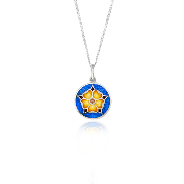 Rarity Honey Yellow Tudor Rose Pendant