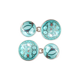 Arabesque Chain Cufflinks cufflinks in Turquoise